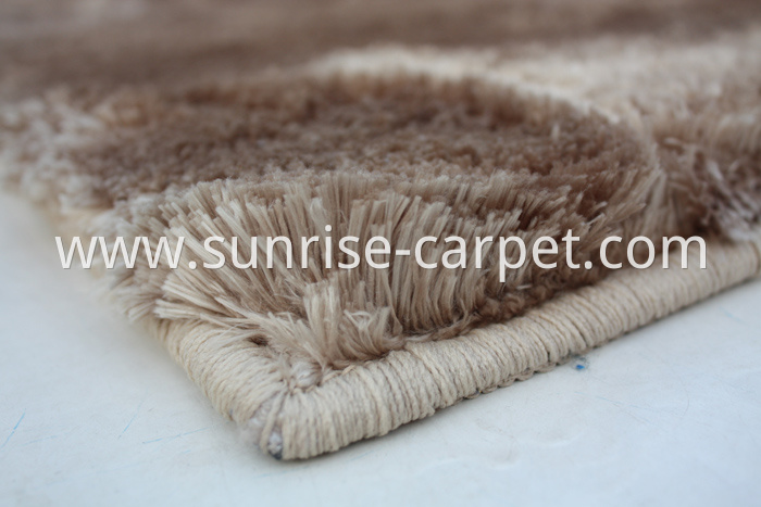 Floor Shaggy Carpet for home in Beige color